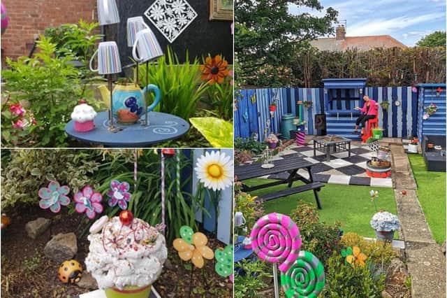 This South Shields garden was given a makeover during the lockdown.