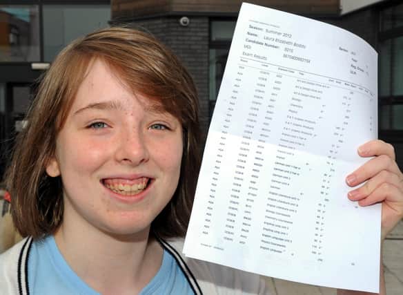  Silverdale school, Bents Green, Sheffield GCSE results.....   Laura Boddy ,10'A*' & 2'A'
See Story  John Roberts Picture Chris Lawton   
23rd August 2012