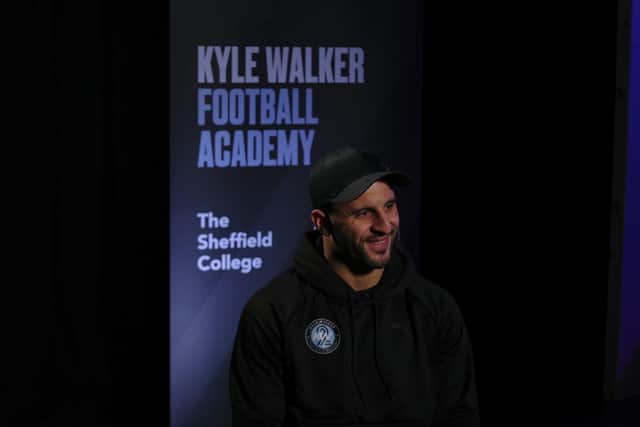 Kyle Walker is launching a new scholarship programme with The Sheffield College.