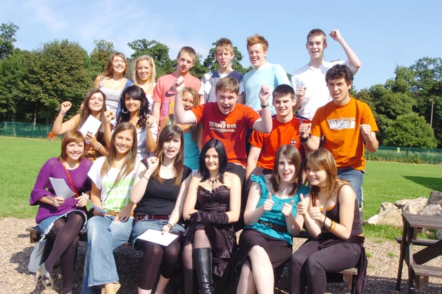 Students at McAuley Catholic High School celebrated achieving excellent GCSE results in 2007