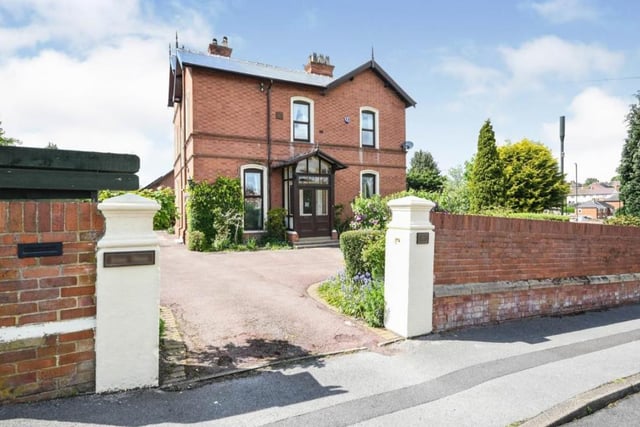 Another six bedroomed house, this one also has three bathrooms and a double garage. It is currently listed for £850,000.