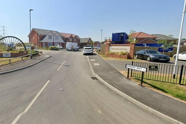 Jones Homes has agreed to move a memorial pit wheel back to face visitors entering the village after it was moved during the construction of 94 houses off Wood Lane.