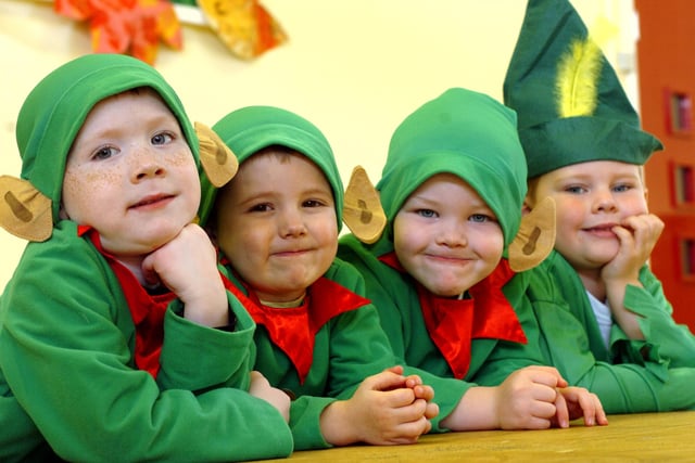 Four elves at Hylton Red House Primary School in 2009. Recognise them?