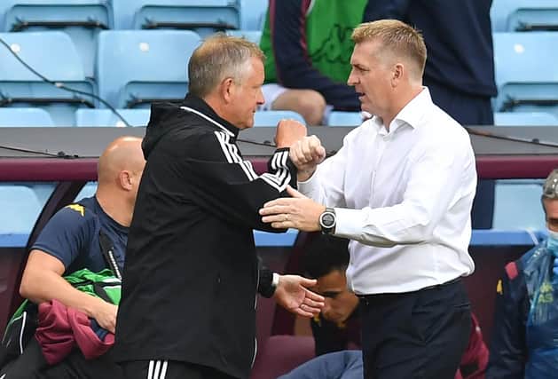 Sheffield United manager Chris Wilder will be going head-to-head with his Aston Villa counterpart, Dean Smith, in the Premier League at Villa Park this evening. (Photo by Paul Ellis/Pool via Getty Images).