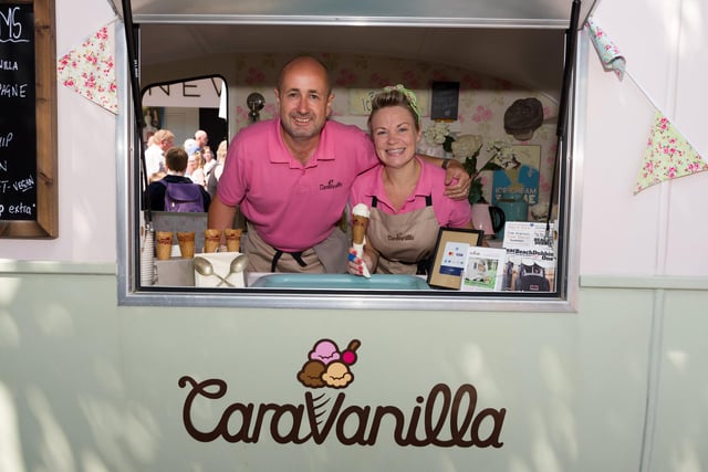 Southsea Food Festival returns for 2018 - 'Caravanilla'. Mike and Kate Burch's ice cream caravan. Picture: Duncan Shepherd