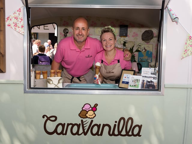 Southsea Food Festival returns for 2018 - 'Caravanilla'. Mike and Kate Burch's ice cream caravan. Picture: Duncan Shepherd