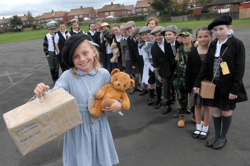Pupils got dressed up in wartime clothing for a history lesson in 2008. Remember this?