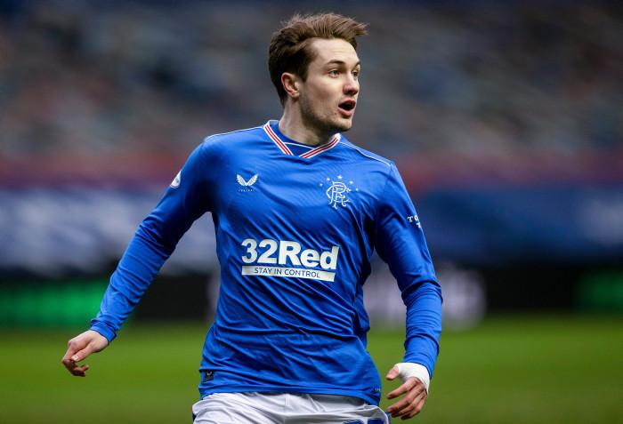 Replaced Barisic for closing stages and Rangers reshuffled.