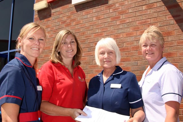 Karen West, who worked for Royal Mail in 2009 raised £4500, which was to be split between the Chatsfield Suite and Chest Clinic at the Doncaster Royal Infirmary in memory of her husband, Stuart West.