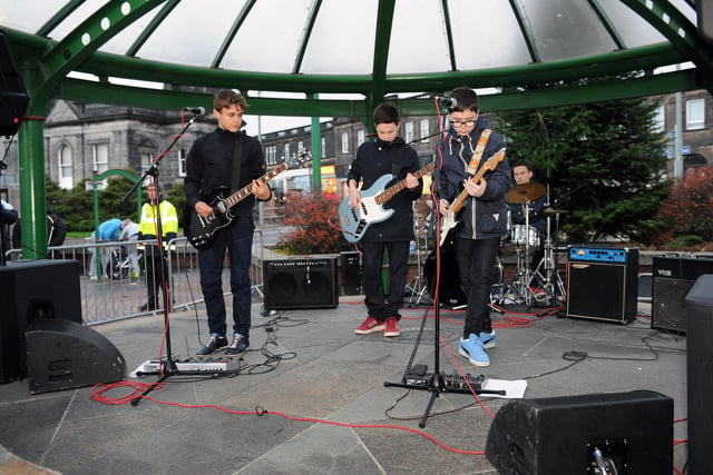 Live music sometimes played a part in the Christmas lights switch on ceremony as it did back in 2013 with local band Ultraviolet