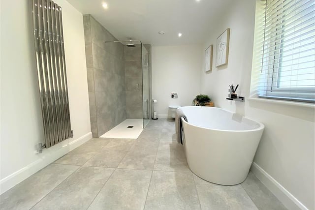 The en-suite also has a walk-in shower to accompany the bath. It's a truly excellent bathroom.