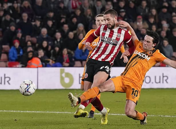 Conor Hourihane is on loan at Sheffield United from Aston Villa: Andrew Yates / Sportimage
