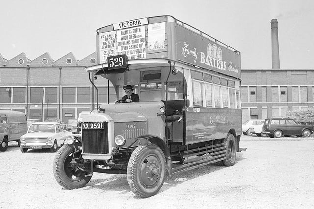 1973 and an Old London Bus pictured on Walkden Street
