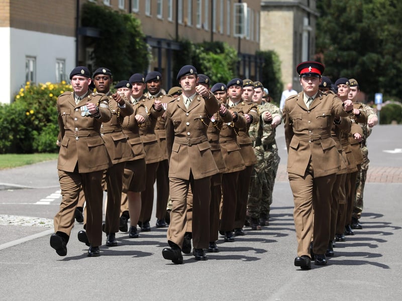The event The Pavilions Estate was a platoon from the 17th Port & Maritime Regiment, the 9th (Gosport) Army Cadets, a Brass Quintet and drummers from HMS Collingwood's Volunteer Brass Band.