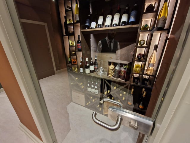 La Bottega has a wine cellar and sells 75 labels and growing. Online sales and wine tasting are coming soon, Vito says.