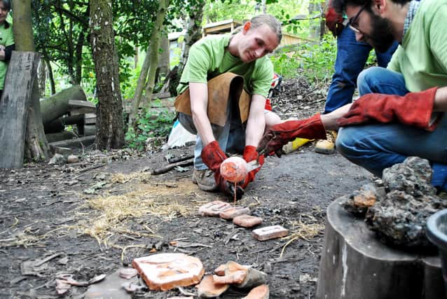 Hands on history at the 2019 Archaeology in the City's Woodland Heritage Festival.