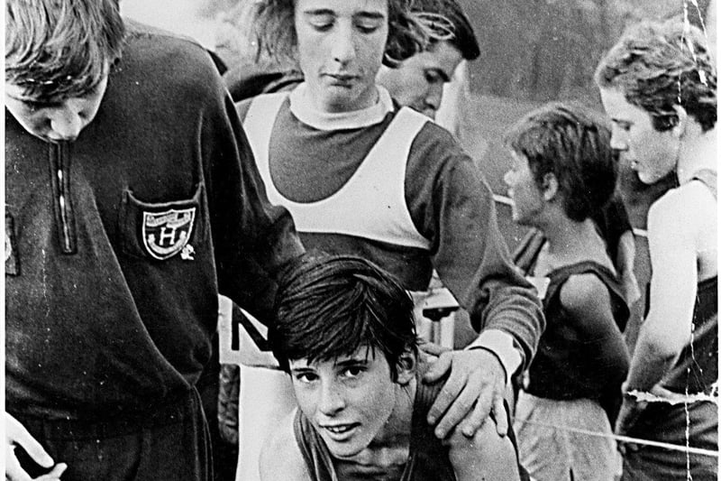 Do you recognise the youngster at the bottom of this picture? He is a young Sebastian Coe, competing as a youngster on the start of his journey to the international sports stage