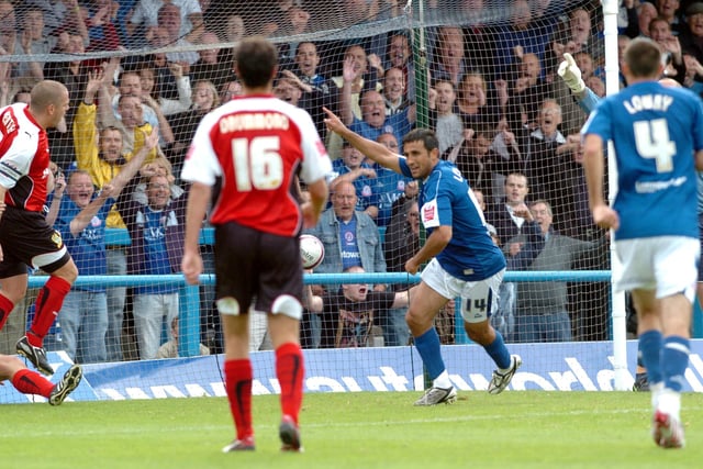 Celebrating at Saltergate in August 2009.