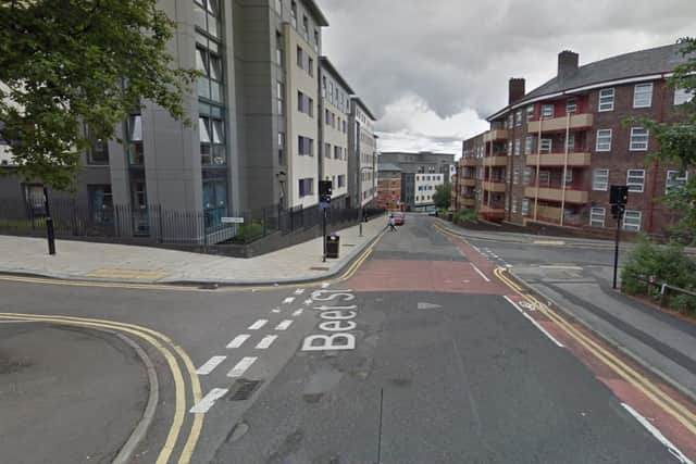 A mystery man was seriously inured in a collision on Beet Street, Netherthorpe, Sheffield