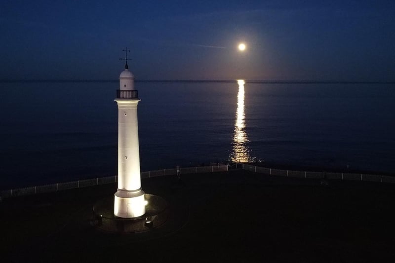 This beautiful night shot captures the White Lighthouse in Roker Cliff Park beautifully. Photo by Steve Knaggs.