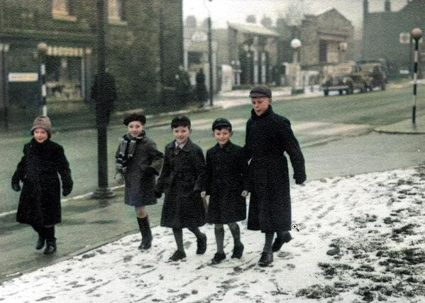 Colour has added a new dimension to this picture taken in Crosspool, in 1952