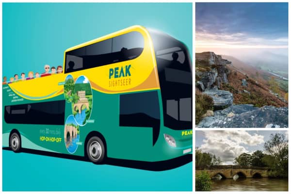 Open top bus tours set to take in countryside attractions on Sheffield’s doorstep. PIcture shows one of the buses ,Curbar Edge. Pictures:  Tom Hodgson / Derbyshire County Council