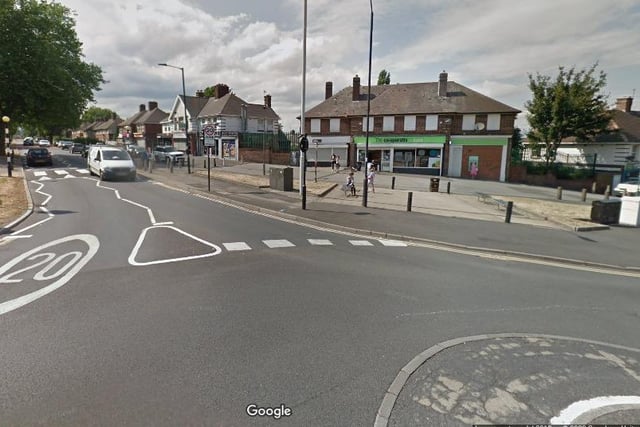 In Shiregreen North, the road accident casualty rate was 4.3.The total number was 25. Picture: Google