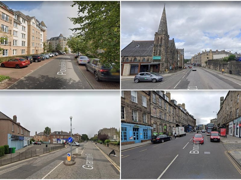 Bonnington, Trinity East and The Dudleys, Trinity, Broughton North and Powderhall.