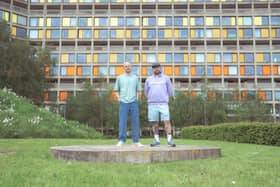 Jack Wakelin and Tom ‘Ronnie’ Aronica outside Sheffield's Park Hill flats, where they are due to open a new bar called The Pearl at Park Hill on Friday, September 8. The duo already run the successful Bench bar and bistro in Nether Edge. Photo: Rob Nicholson