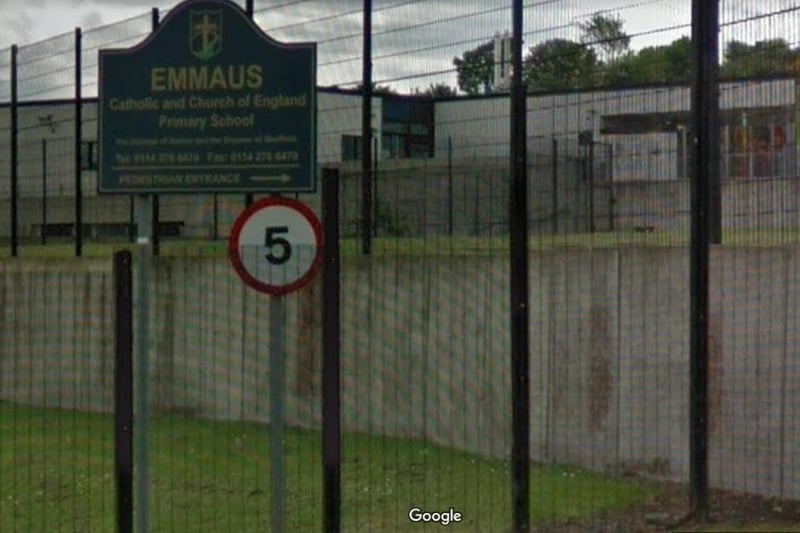 Emmaus Catholic and CofE Primary School was rated as 'requires improvement' by Ofsted at its inspection in September 2019. At a monitoring visit in 2021, inspectors felt effective action was being taken to improve their grade.
 - https://files.ofsted.gov.uk/v1/file/50166611