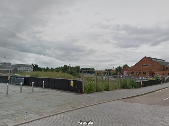 The vacant site of the planned cinema before contruction started. PIcture: Google