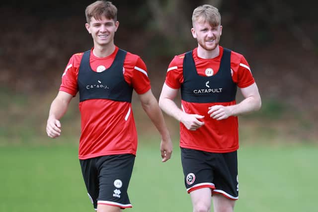 Manchester City starlets James McAtee and Tommy Doyle are on loan at Sheffield United for the season: Simon Bellis/Sportimage