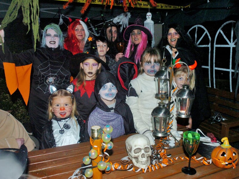 Pictured on East Glade Crescent, Hackenthorpe, Sheffield, where Janine and Steve Wharton got record numbers of trick or treaters who came to their house which was decorated in a spooky way, October 2007