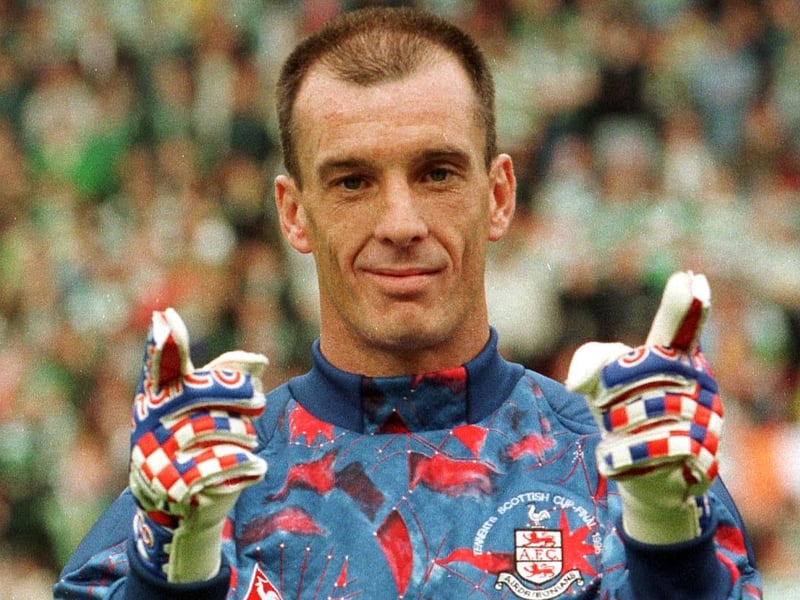 The madcap but very talented keeper, who spent 19 years at Airdrie, scored two goals from kick-outs in his career although one was nicked off him by a Falkirk player’s desperate attempted clearance.