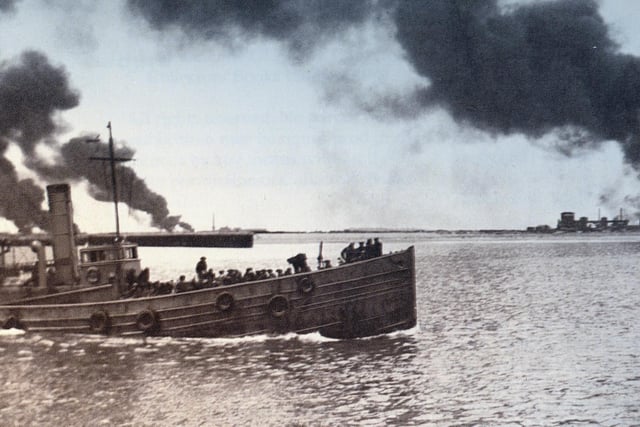 One of the little ships approaches Dunkirk