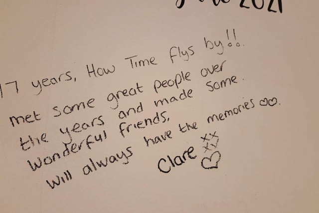 Clare made wonderful friends in her 17 years.