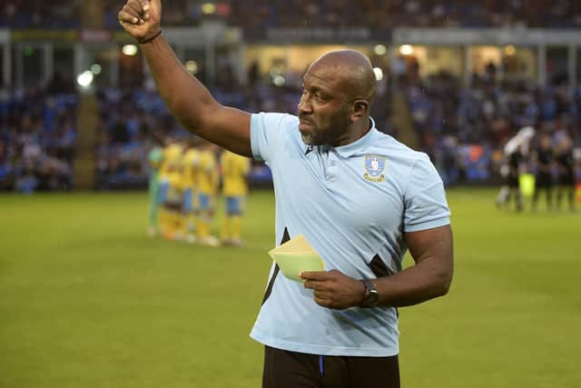 Owls boss Darren Moore Pic Steve Ellis