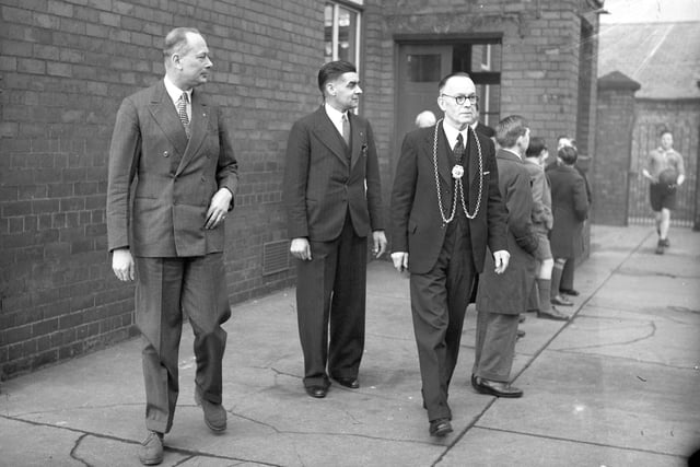 The Duke of Gloucester is pictured during his visit to Sunderland in 1936.
