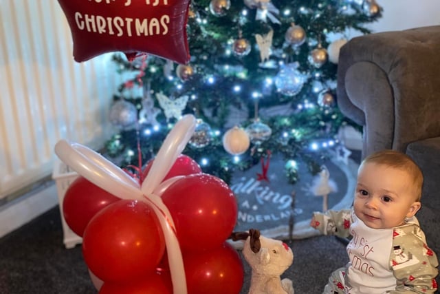 Jack is all set to celebrate his first Christmas.