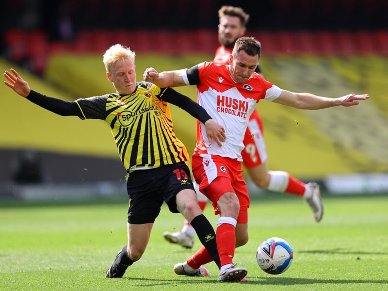 Will Hughes has only played for two clubs during his career so far - spending six years with Derby County and four with Watford. The midfielder has now joined Crystal Palace on a three-year deal after he helped the Hornets return to the Premier League last season.