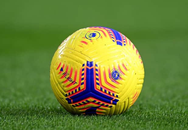 Premier League match ball at Elland Road. (Photo by Michael Regan/Getty Images)