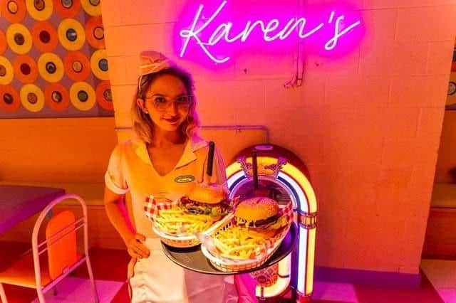Karen's Diner. The viral restaurant opened in Sheffield in April.
