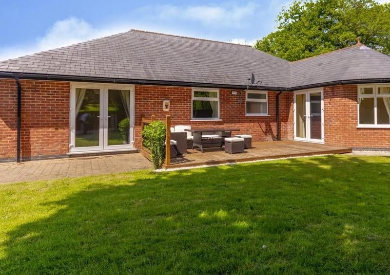 The rear of the property, which offers plenty of privacy and space. Imagine spending a pleasant summer's day here.