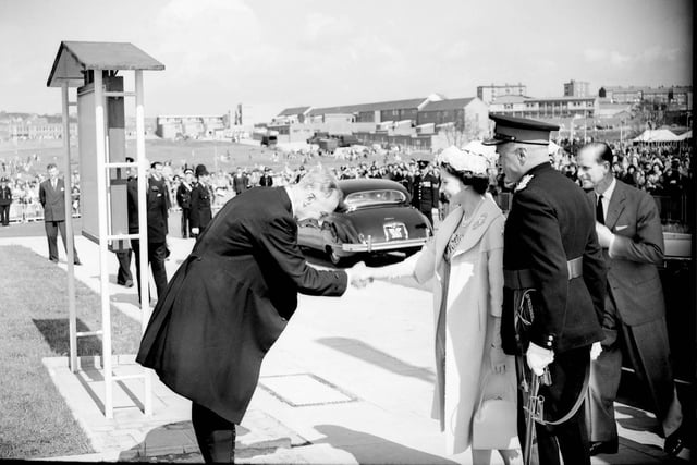 The Queen pictured at Peterlee during a visit to the area in 1960. Remember this?