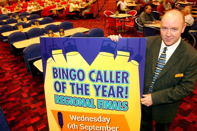 The 'Bingo Caller of the Year' competition at Mecca Bingo in 2006. Remember this?