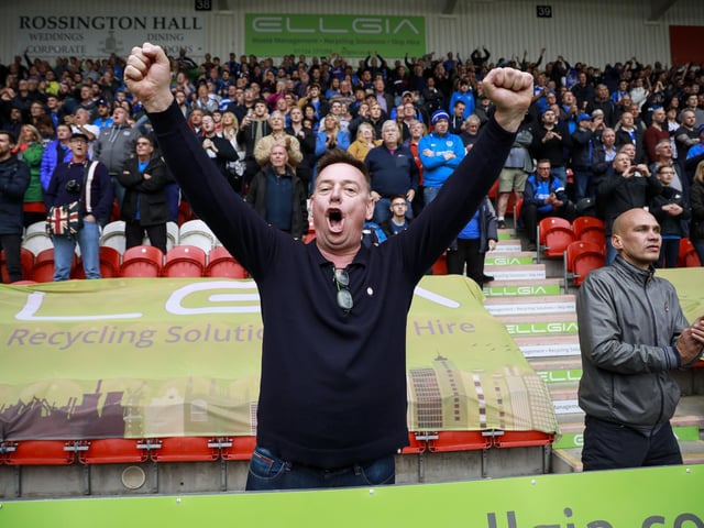 1,351 Pompey fans made the seven-and-a-half round trip to the Keepmoat Stadium in October. The overall attendance was 8,962.
