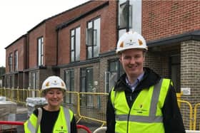 A guided tour of new development was taken by council leader Chris Read and councillor Denise Lelliott last week, which is one of the three council housing projects due to be completed this year.