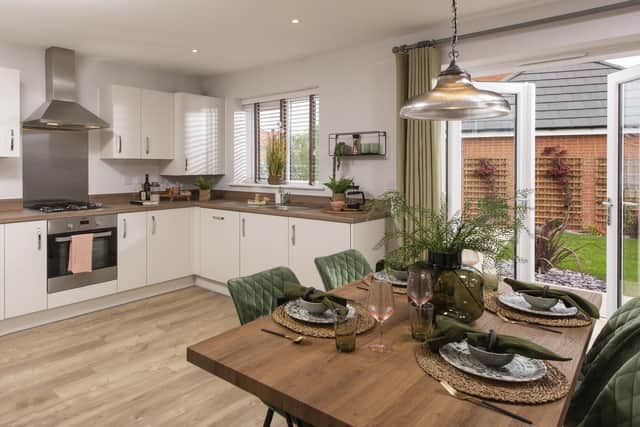The open-plan kitchen/diner in the properties.
