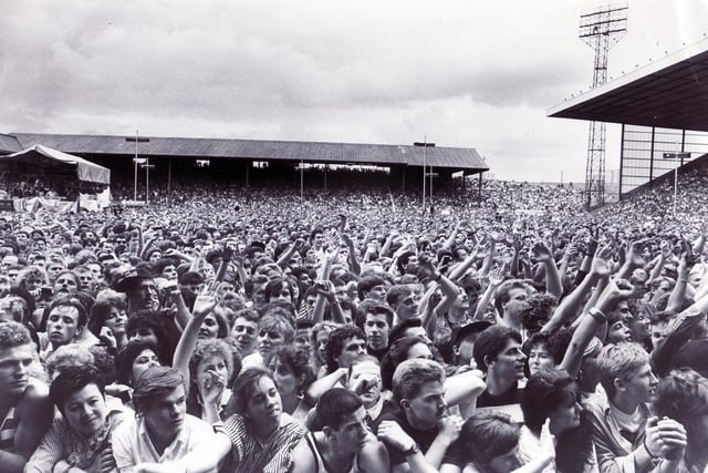 The Lane is packed to the rafters as Bruce Springsteen performs in concert in July 1988.