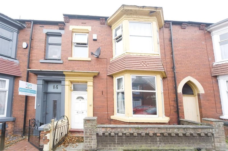 This terraced house is on the market for £92,000.